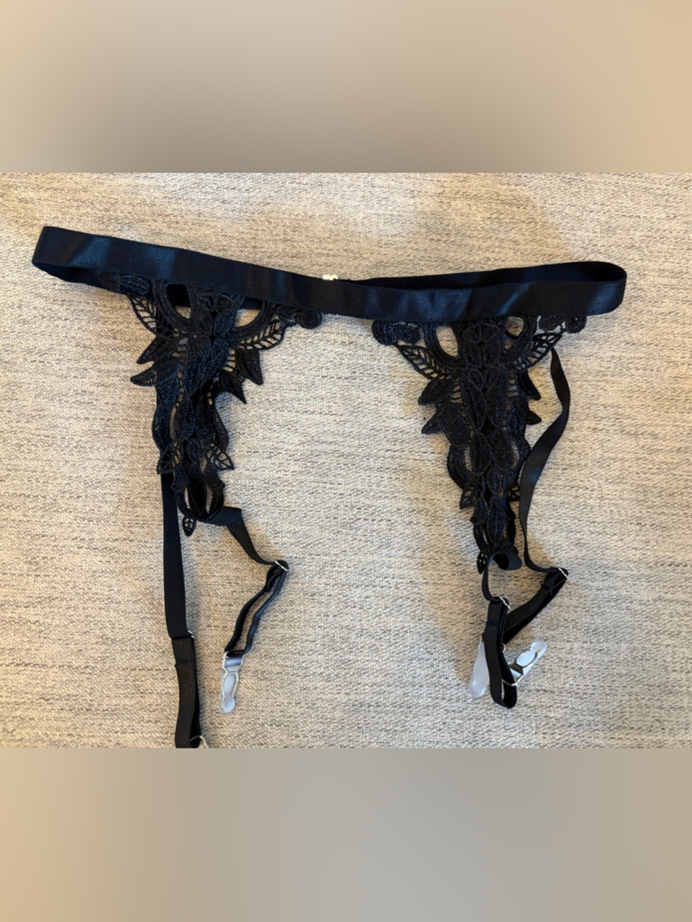 Black Lace Garter Belt